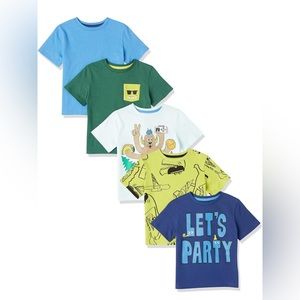 Amazon Essentials Boys and Toddlers' Short-Sleeve T-Shirts Multipacks size 10